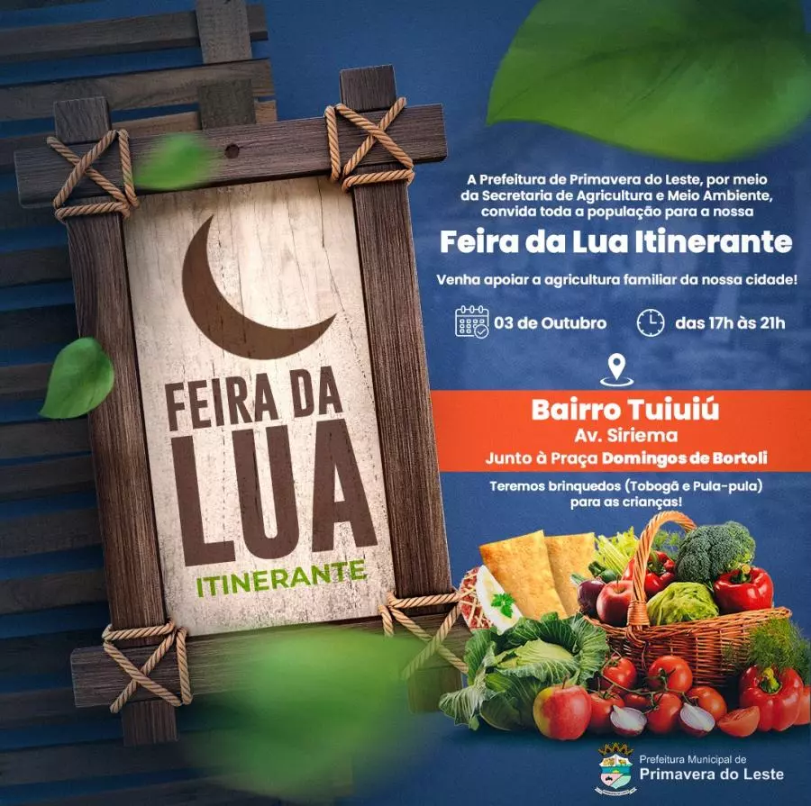 Feira da lua promove agricultura familiar e diversão no bairro Tuiuiú